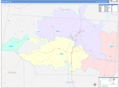 Pike County, OH Digital Map Color Cast Style