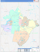 Pike County, PA Digital Map Color Cast Style