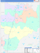 Pine County, MN Digital Map Color Cast Style