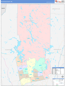 Piscataquis County, ME Digital Map Color Cast Style