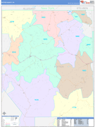 Potter County, PA Digital Map Color Cast Style