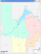 Power County, ID Digital Map Color Cast Style