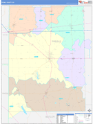 Preble County, OH Digital Map Color Cast Style