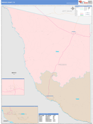 Presidio County, TX Digital Map Color Cast Style