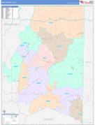 Preston County, WV Digital Map Color Cast Style