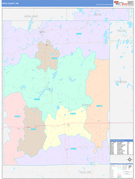 Price County, WI Digital Map Color Cast Style