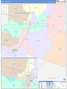 Pueblo County, CO Digital Map Color Cast Style