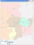 Pulaski County, MO Digital Map Color Cast Style