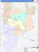 Putnam County, WV Digital Map Color Cast Style