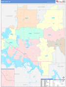 Ramsey County, ND Digital Map Color Cast Style