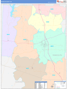 Randolph County, MO Digital Map Color Cast Style