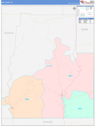 Real County, TX Digital Map Color Cast Style