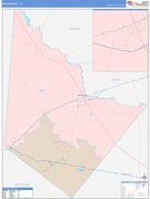 Reeves County, TX Digital Map Color Cast Style