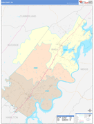 Rhea County, TN Digital Map Color Cast Style