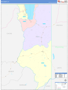 Rich County, UT Digital Map Color Cast Style