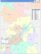 Richland County, OH Digital Map Color Cast Style