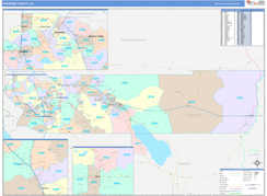 Riverside County, CA Digital Map Color Cast Style