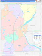 Roberts County, SD Digital Map Color Cast Style