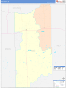 Rock County, NE Digital Map Color Cast Style