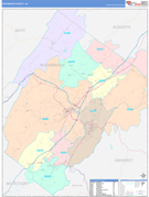 Rockbridge County, VA Digital Map Color Cast Style