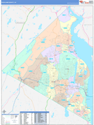 Rockland County, NY Digital Map Color Cast Style