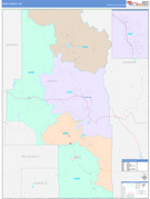 Routt County, CO Digital Map Color Cast Style