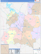 Rutherford County, TN Digital Map Color Cast Style