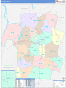 Rutland County, VT Digital Map Color Cast Style