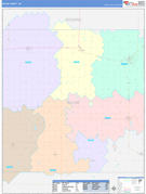 Saline County, NE Digital Map Color Cast Style