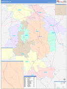 Sampson County, NC Digital Map Color Cast Style