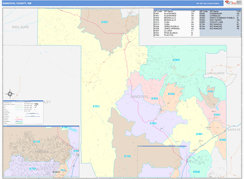 Sandoval County, NM Digital Map Color Cast Style