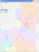 Sanpete County, UT Digital Map Color Cast Style