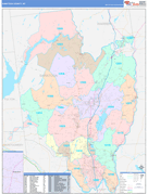 Saratoga County, NY Digital Map Color Cast Style