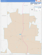 Schley County, GA Digital Map Color Cast Style