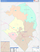 Scotland County, NC Digital Map Color Cast Style