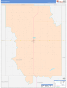 Scott County, KS Digital Map Color Cast Style