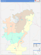 Sharp County, AR Digital Map Color Cast Style