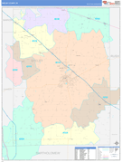 Shelby County, IN Digital Map Color Cast Style