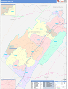 Shenandoah County, VA Digital Map Color Cast Style