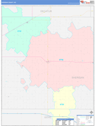 Sheridan County, KS Digital Map Color Cast Style