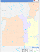 Sheridan County, ND Digital Map Color Cast Style