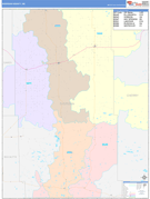 Sheridan County, NE Digital Map Color Cast Style
