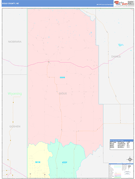 Sioux County, NE Digital Map Color Cast Style