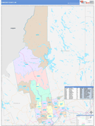 Somerset County, ME Digital Map Color Cast Style