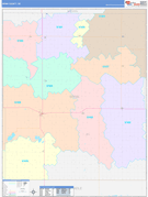 Spink County, SD Digital Map Color Cast Style