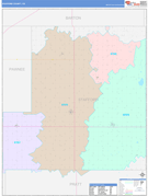 Stafford County, KS Digital Map Color Cast Style