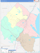Stafford County, VA Digital Map Color Cast Style