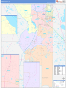 Sumter County, FL Digital Map Color Cast Style
