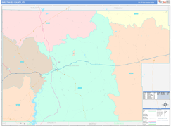 Sweetwater County, WY Digital Map Color Cast Style
