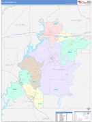 Talladega County, AL Digital Map Color Cast Style